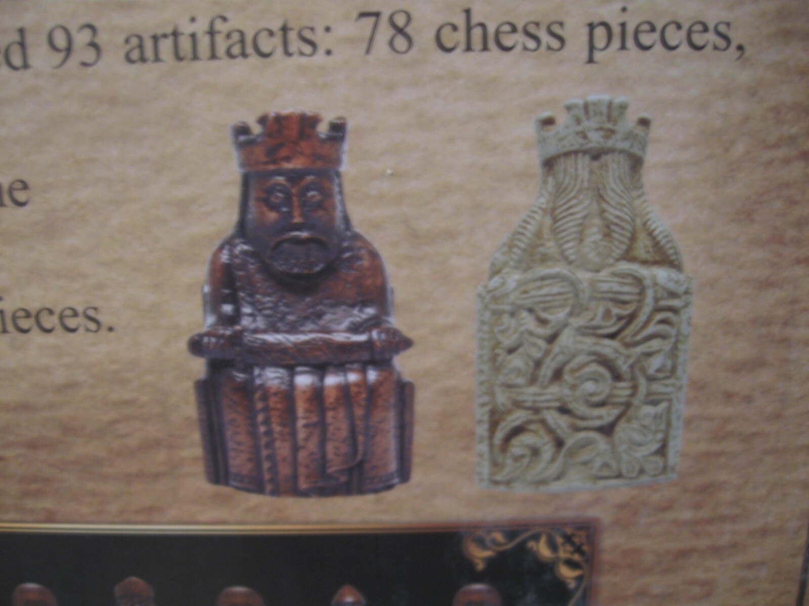 Brand New Isle Of Lewis Deluxe Replica Historic Large Chess Set Ambassador Games