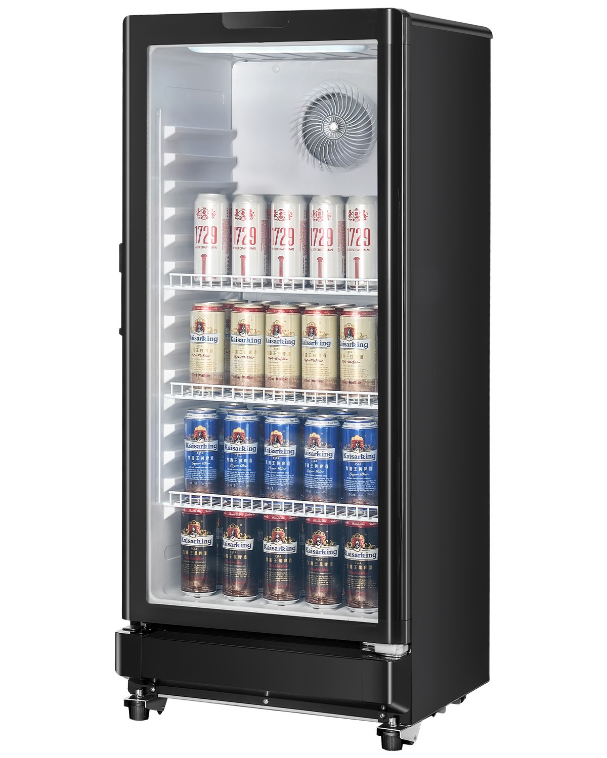 Commercial Merchandiser Refrigerator 5.7 CU.FT Glass Door Beverage Drink Cooler