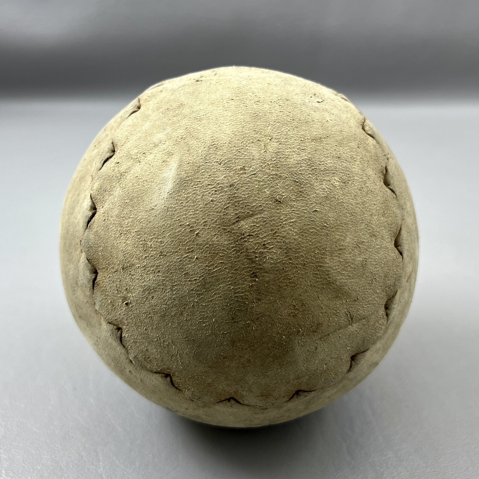 Antique Vintage 16" Oversized Leather Hand Stitched Softball