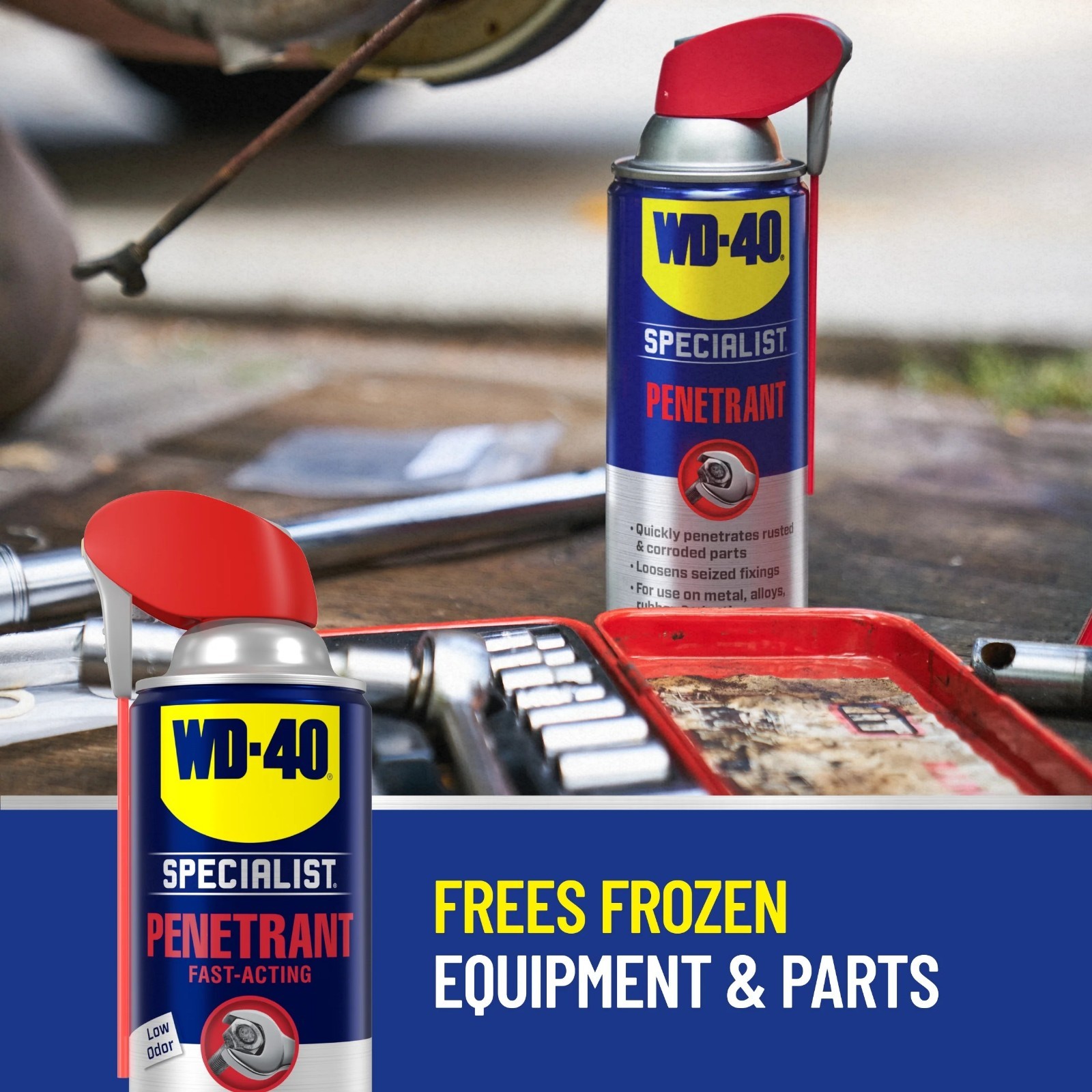 (2 pack) WD-40 Specialist Fast-Acting Penetrant Spray, 11 oz