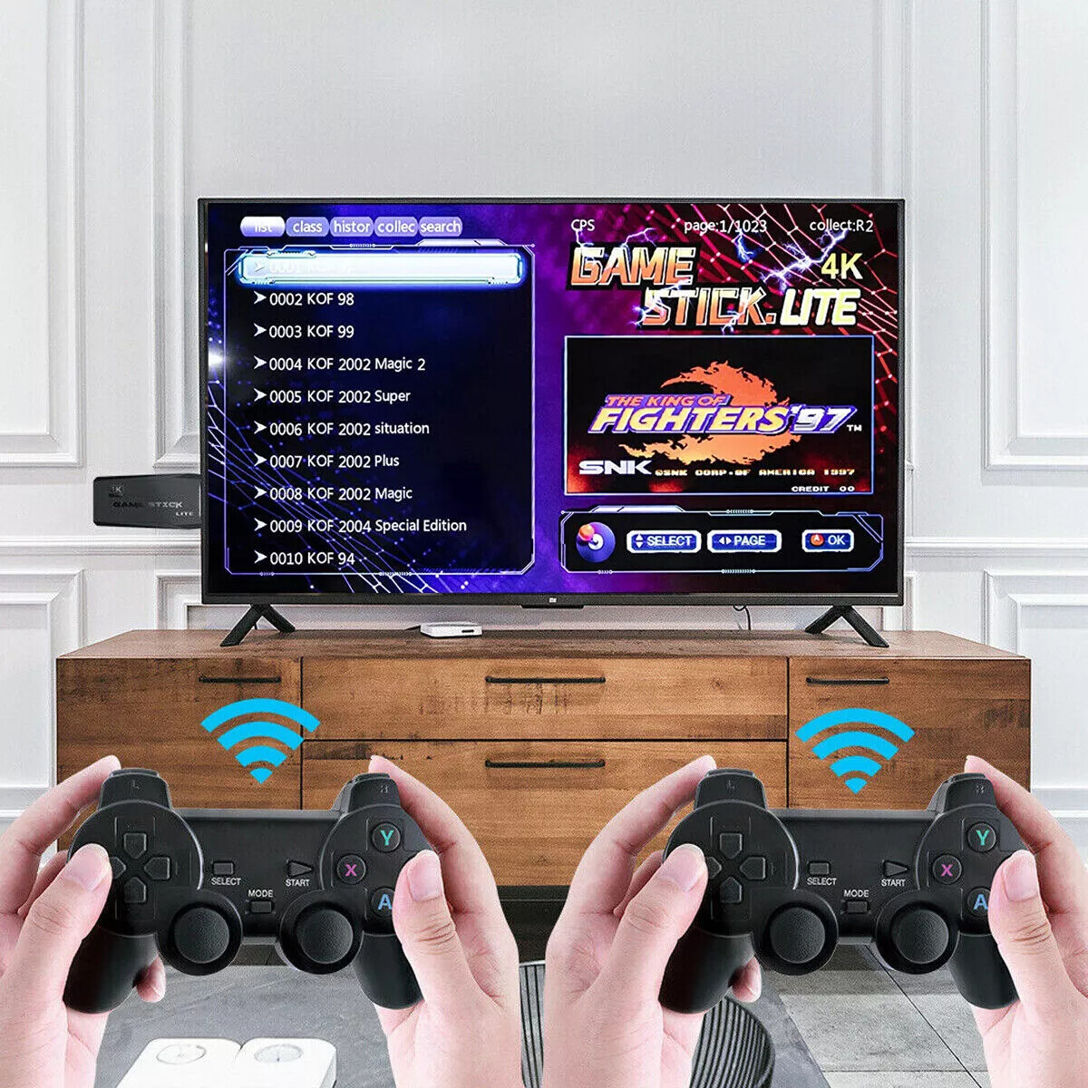 Video Game Console Retro 20000+ Games TV Stick 64G 4K HDMI 2 Wireless Controller