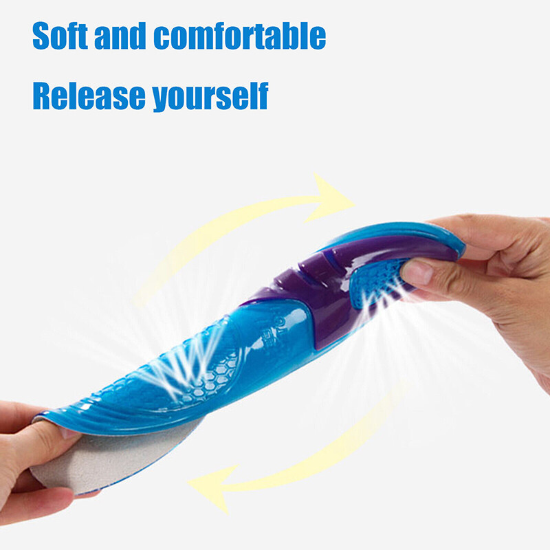 Silicone Gel Insoles Shock Insoles orthopedic Massaging Shoe Inserts Men Women