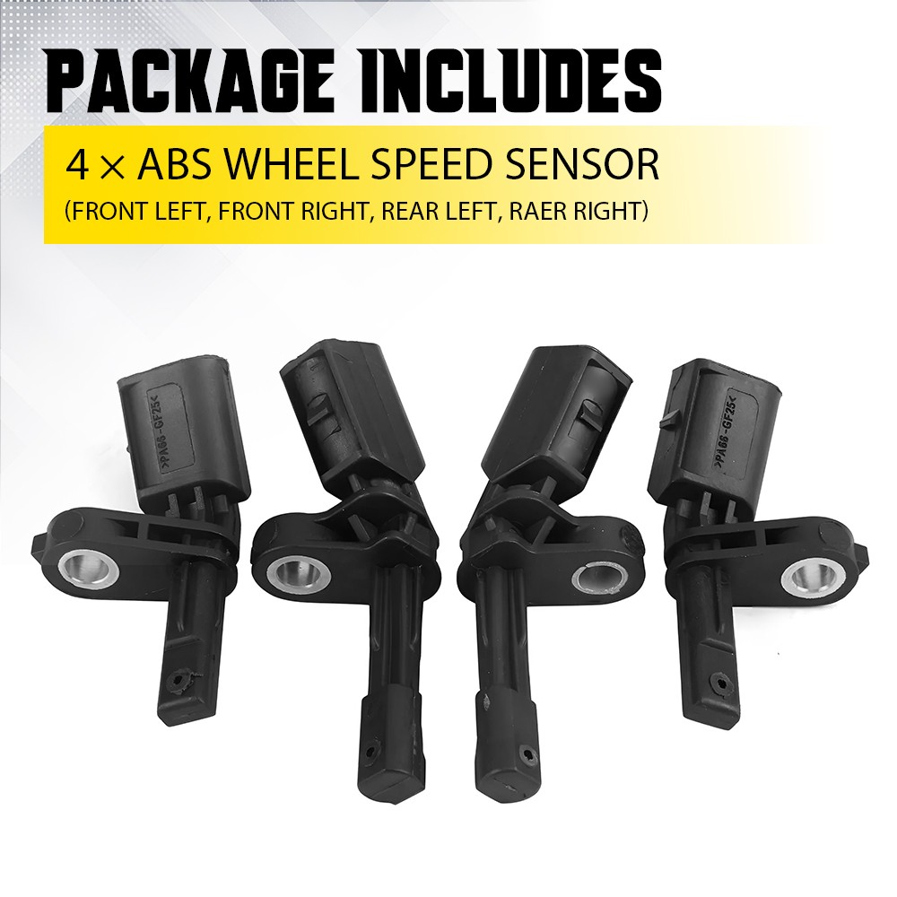 4pcs ABS Speed Wheel Sensor Set Fit Audi Porsche Volkswagen Tiguan Passat EOS CC