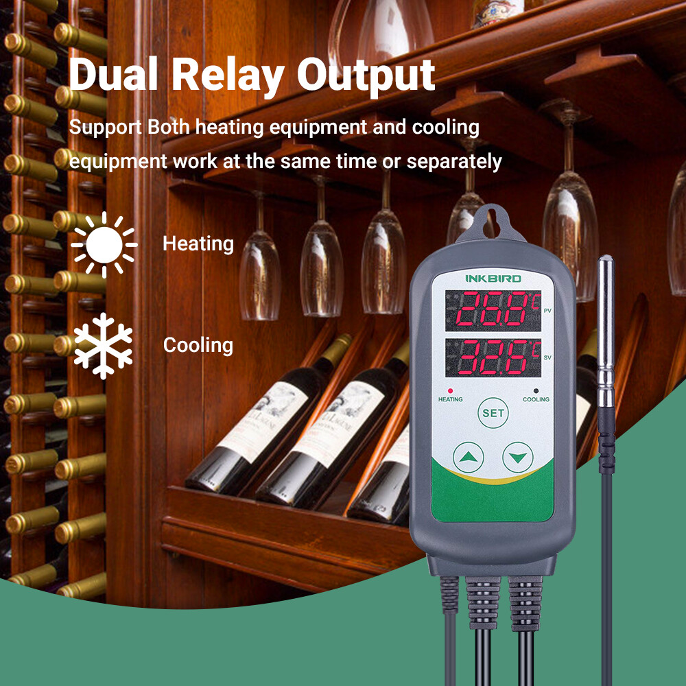 Temperature Controller Thermostat Heat Cool 308S Removable Probe Sensor Reptile