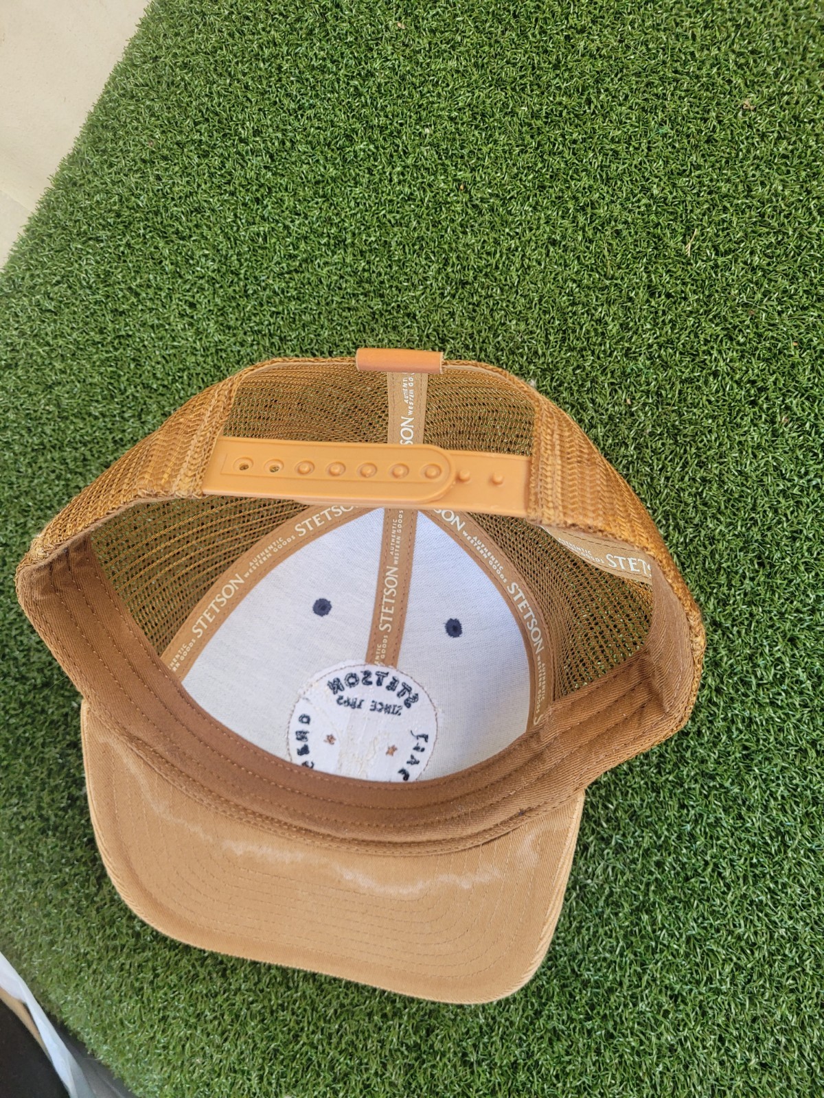 STETSON 'LIVE THE LEGEND' FELT TRUCKER CAP / HAT w/ Steer Head Patch SNAP Back