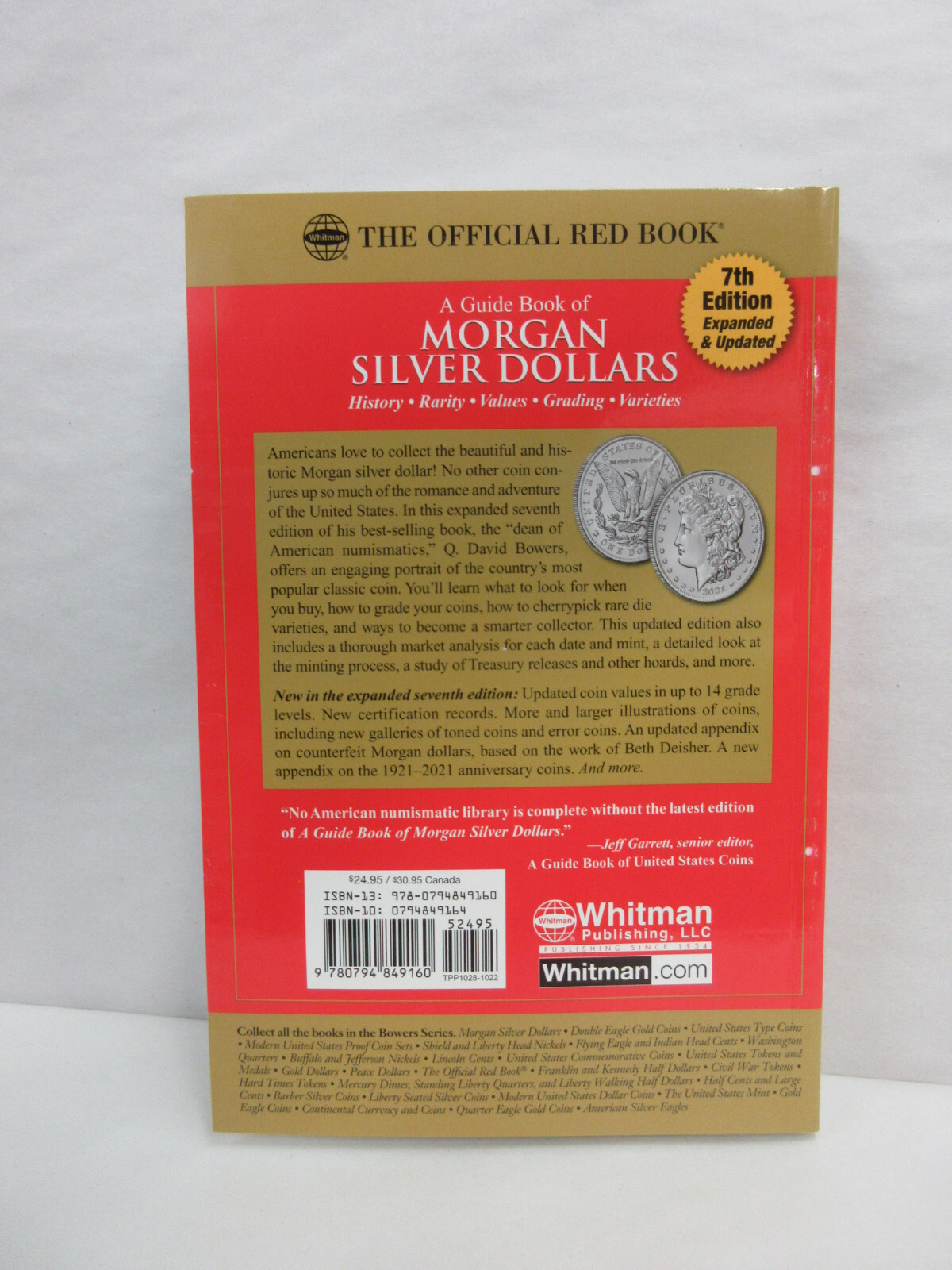 A Guide Book of Morgan Silver Dollars 7th Edition Red Book Series Q David Bowers