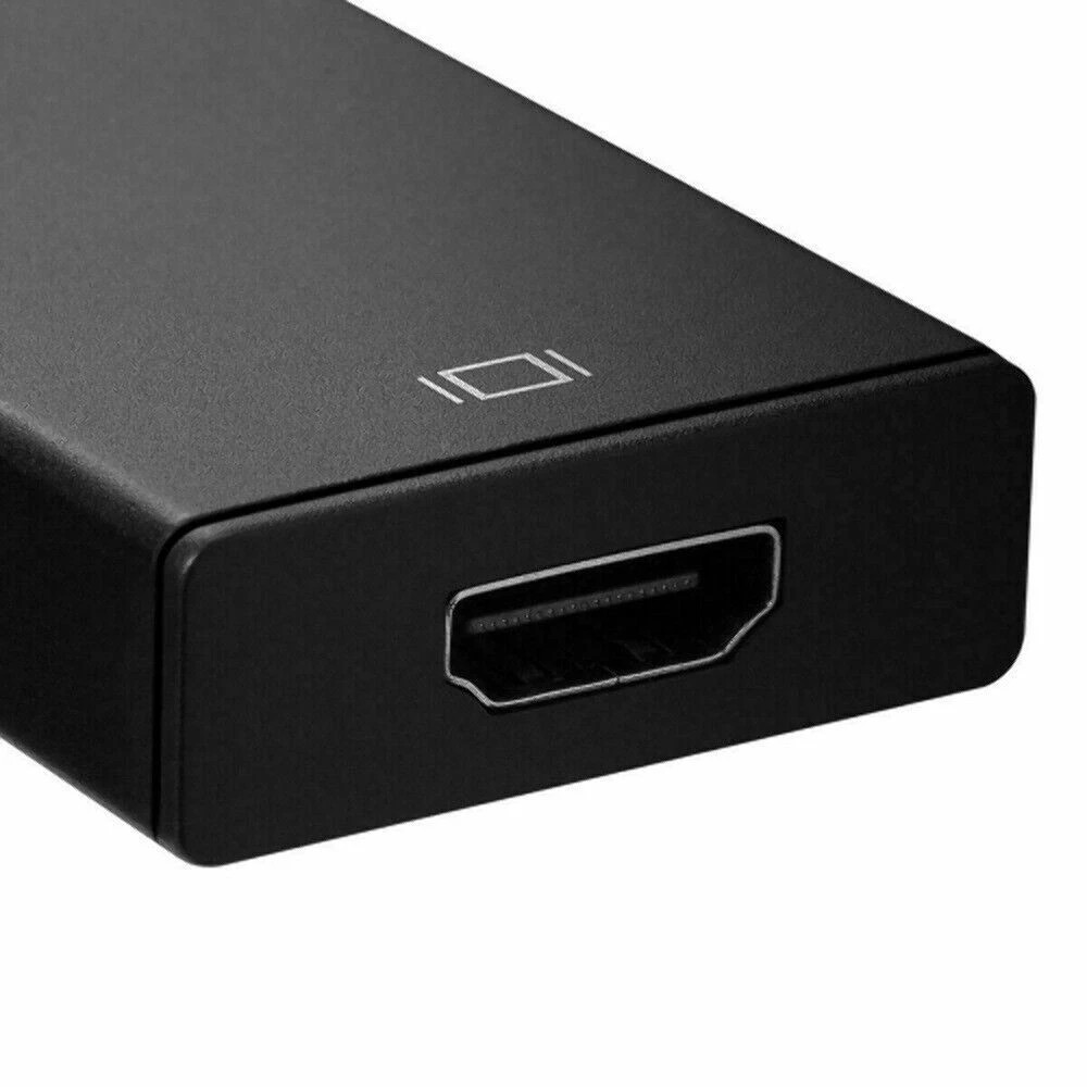 LOT VGA To HDMI Converter 1080P HD Adapter With Audio Cable For HDTV PC Laptop