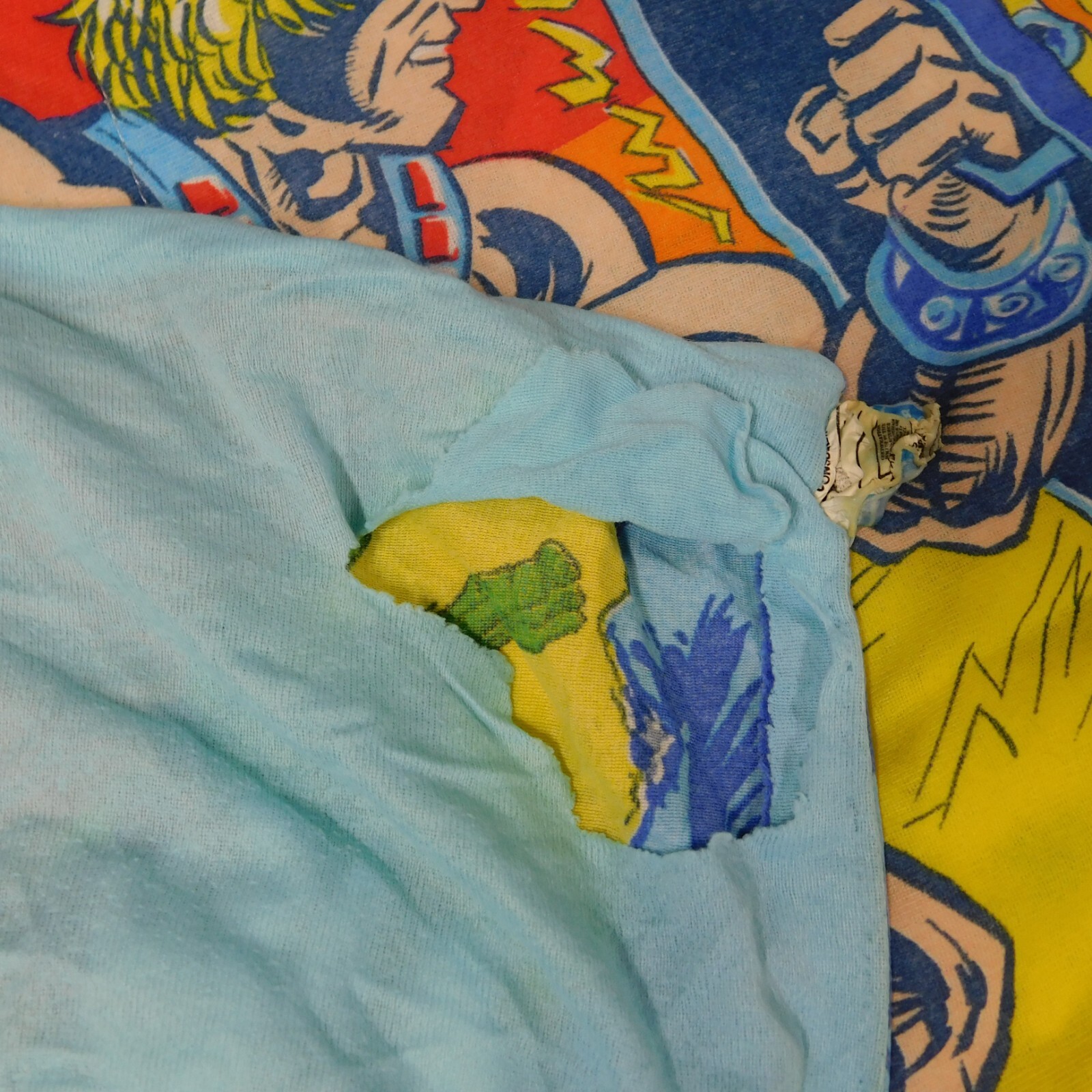 Vintage 80s Masters of the Universe He-Man Skeletor Sleeping Bag #8758