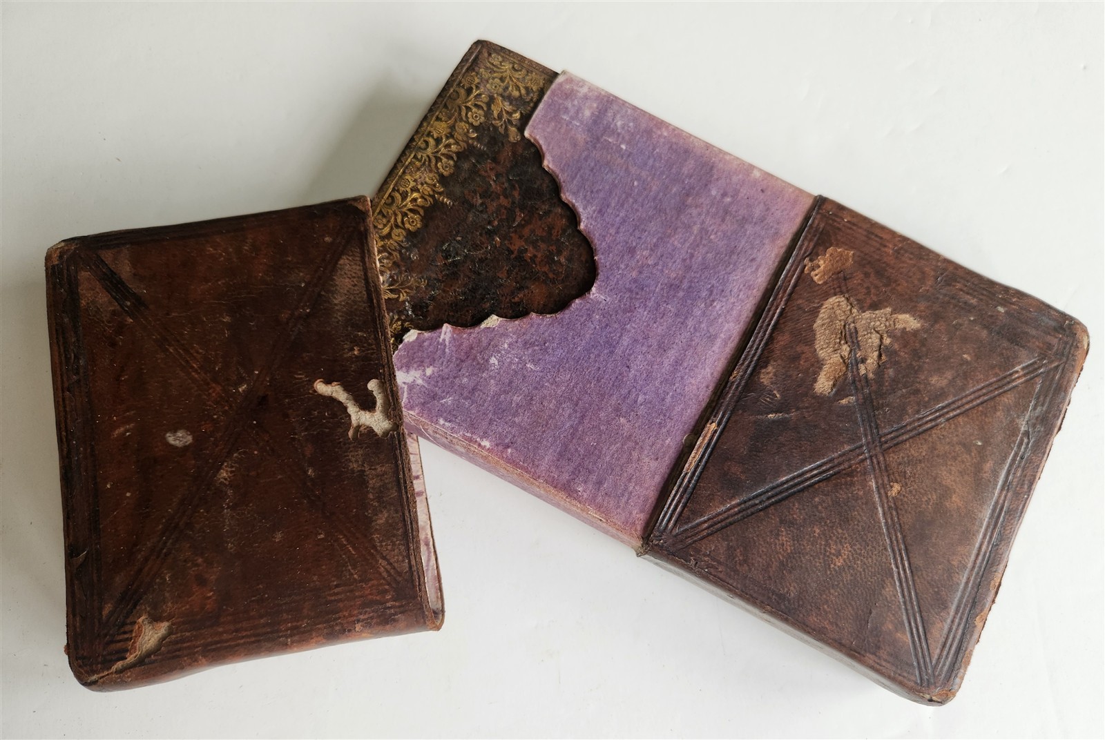 1790s MANUSCRIPT PRAYER BOOK in GERMAN antique 18th CENTURY w/ SLIPCASE