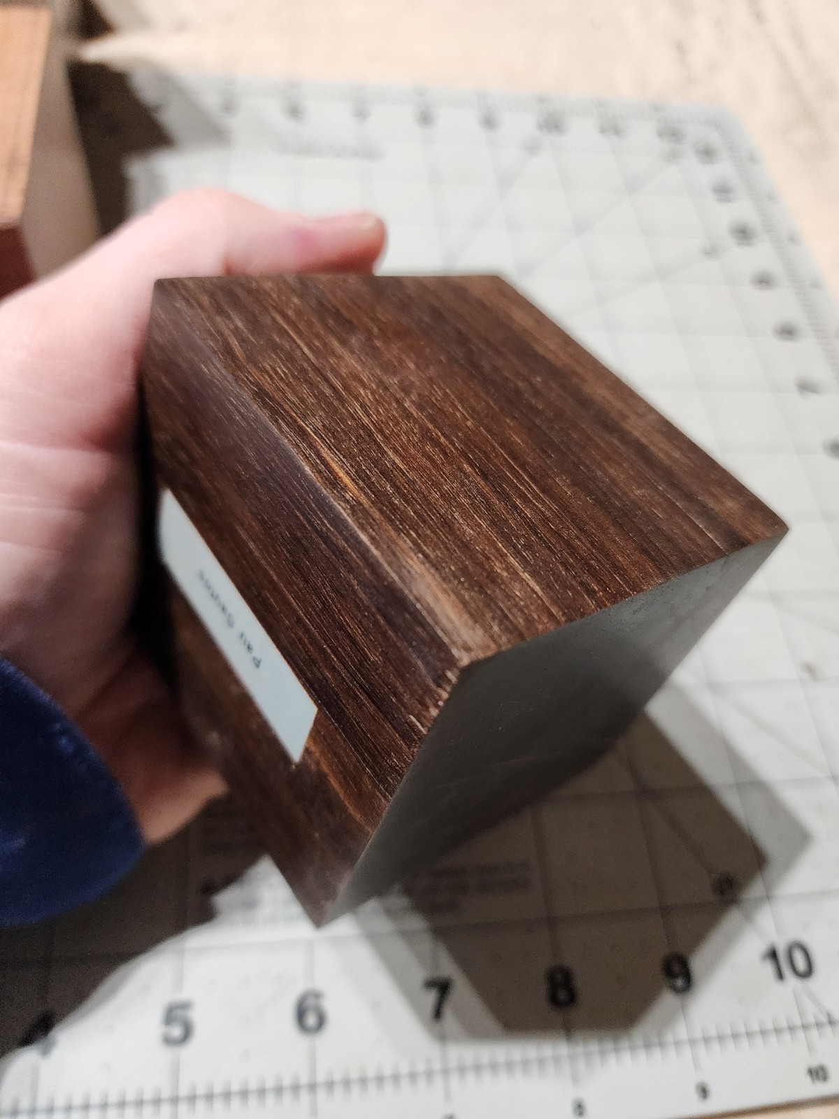 Seven Exotic Wood Cubes, 2 To 3" Square, For Turning Or Samples