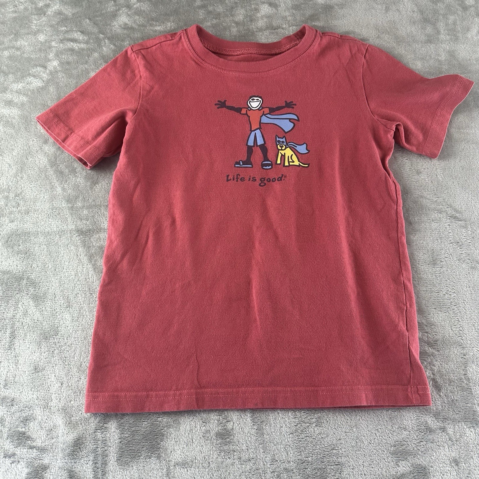 H&M Boys Outfit Set S 6/7 Sweat Pants Shirt Life Is Good