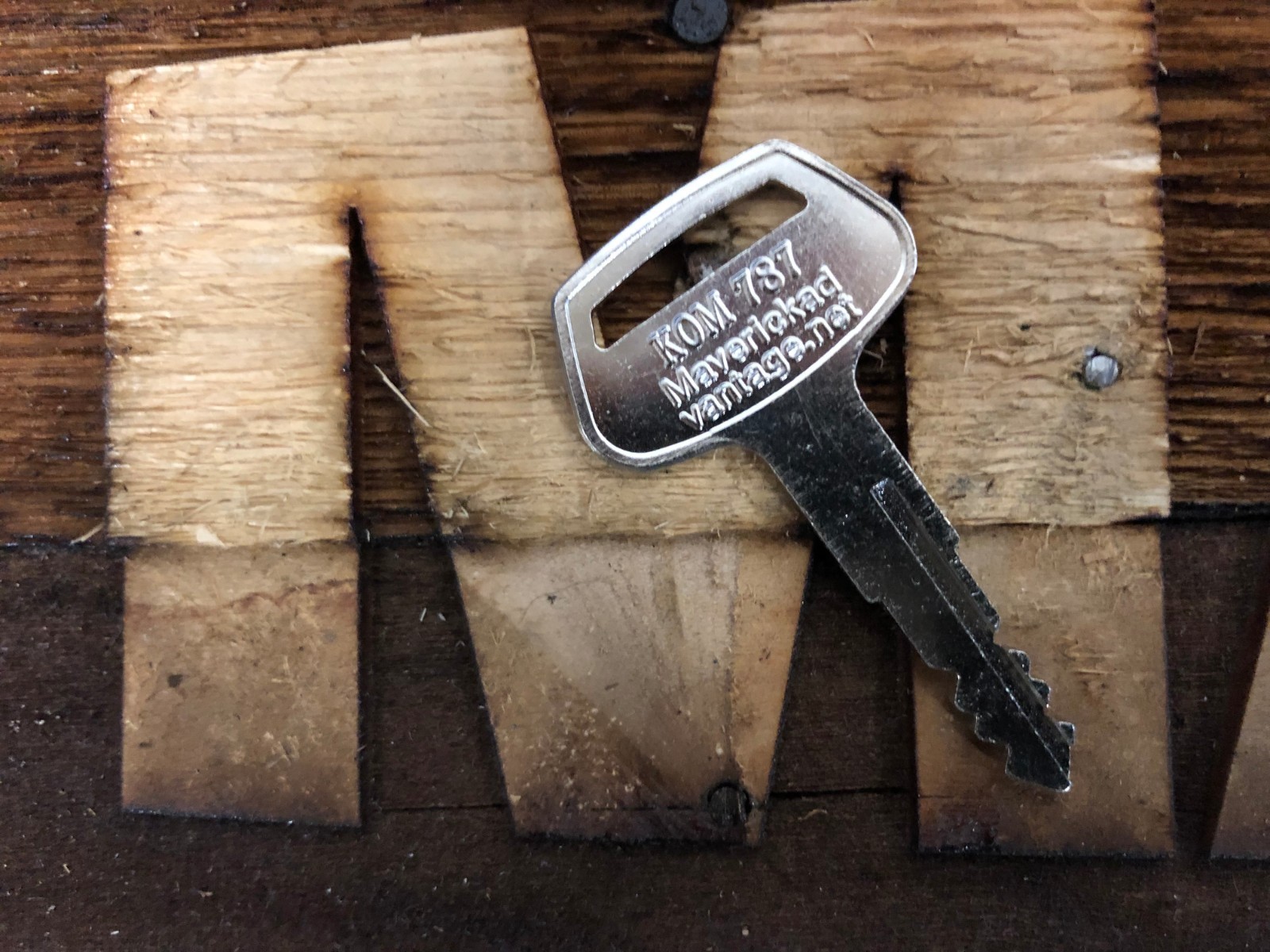 3 keys for Komatsu "787" for Excavator, Dozer, Loader, Backhoe Heavy Equipment