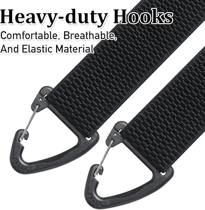 Suspenders for Men Heavy Duty, X Back Hidden Suspender 1.5" Under Clothing