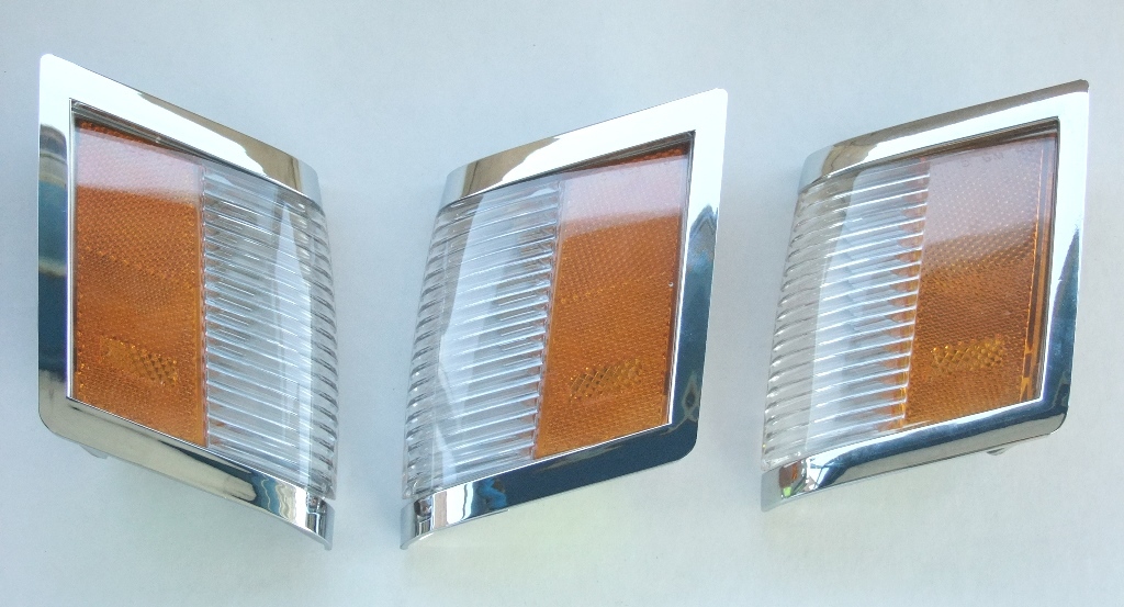 1984-87 Turbo T-type Regal Grand National Front Marker Light Lens Set Chrome