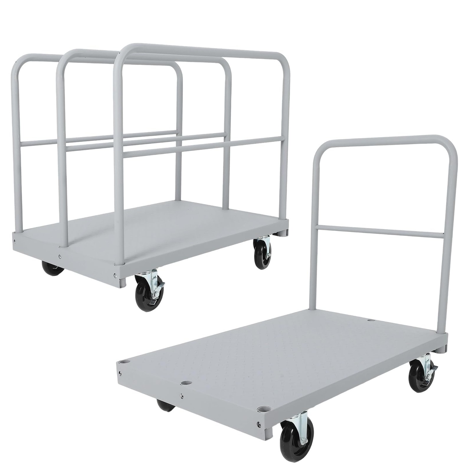 Heavy Duty Steel Panel Truck Cart, 36"x24" Drywall Dolly Platform Truck 2200Lbs