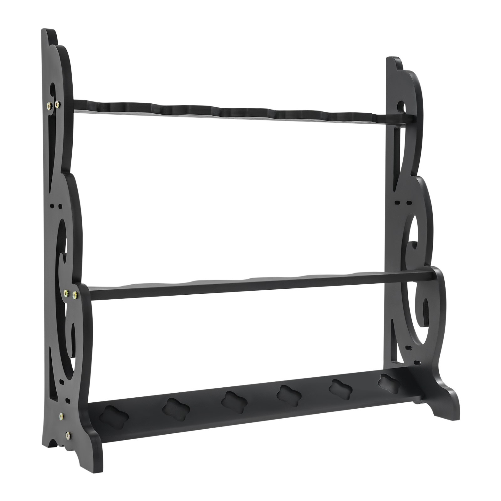 6 Hole Vertical Sword Sword Display Stand Adjustable Large Floor Sword Holder