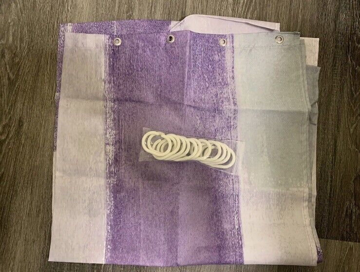 4psc Shower Curtain Set,Toilet Lid Cover,Anti Slip Floor Mat