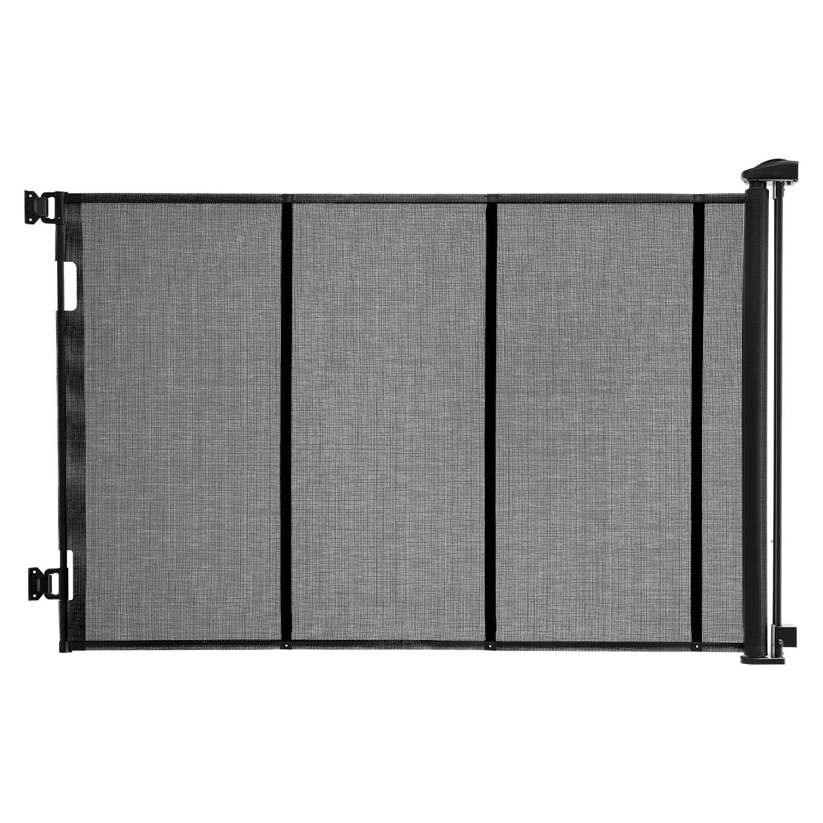 Uimoso Retractable Mesh Gate for Pets and Babies, 202.7 x 39 Inches, Black