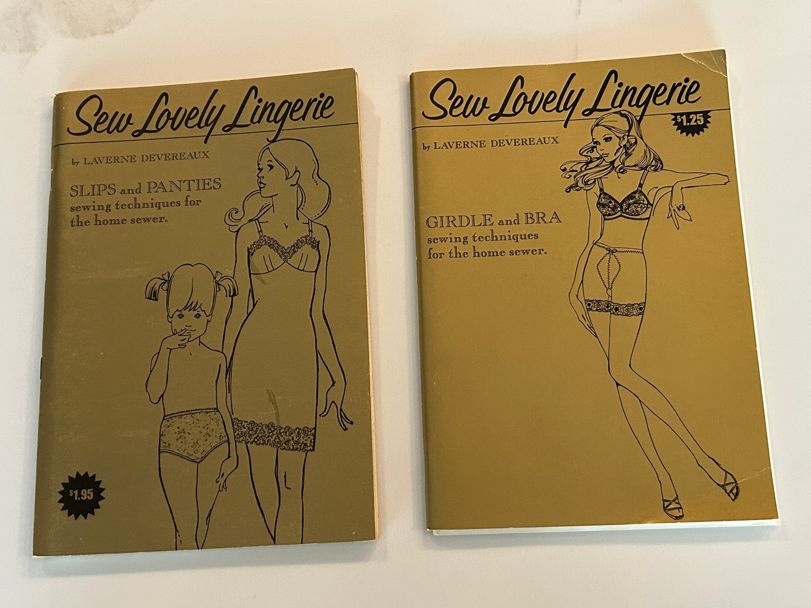 Vintage 1971  Sew Lovely Lingerie Sewing Techniques Books by Laverne Devereaux