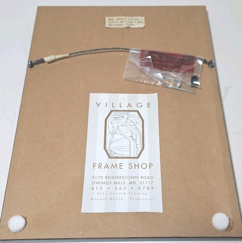 ANTQ/VTG WAR BONDS OWNED BY Personal Record Sheet Framed Document