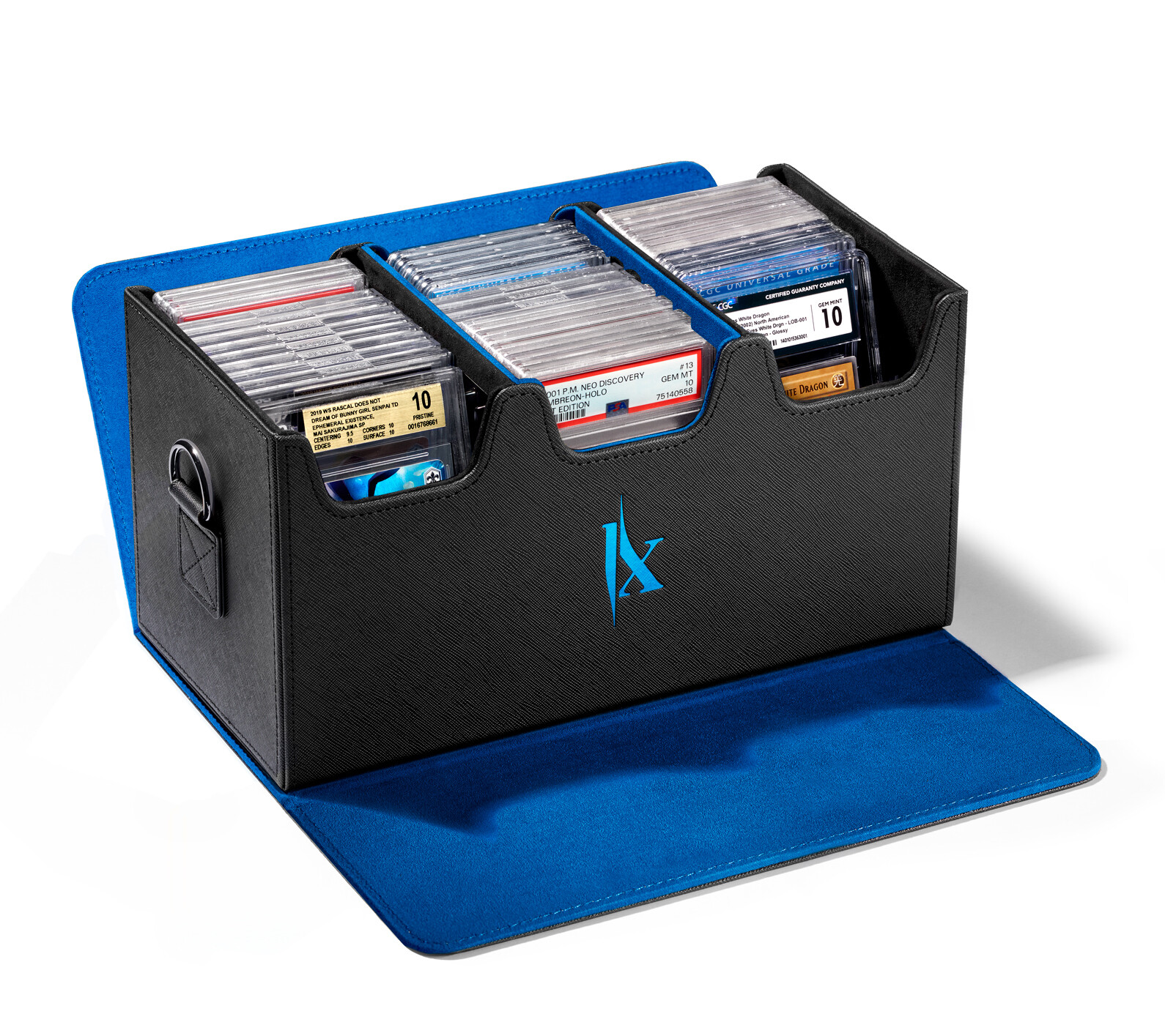 PSA-BGS-CGC Storage Case w/ Slot & Strap Option | Home Travel Magnetic Flip Box