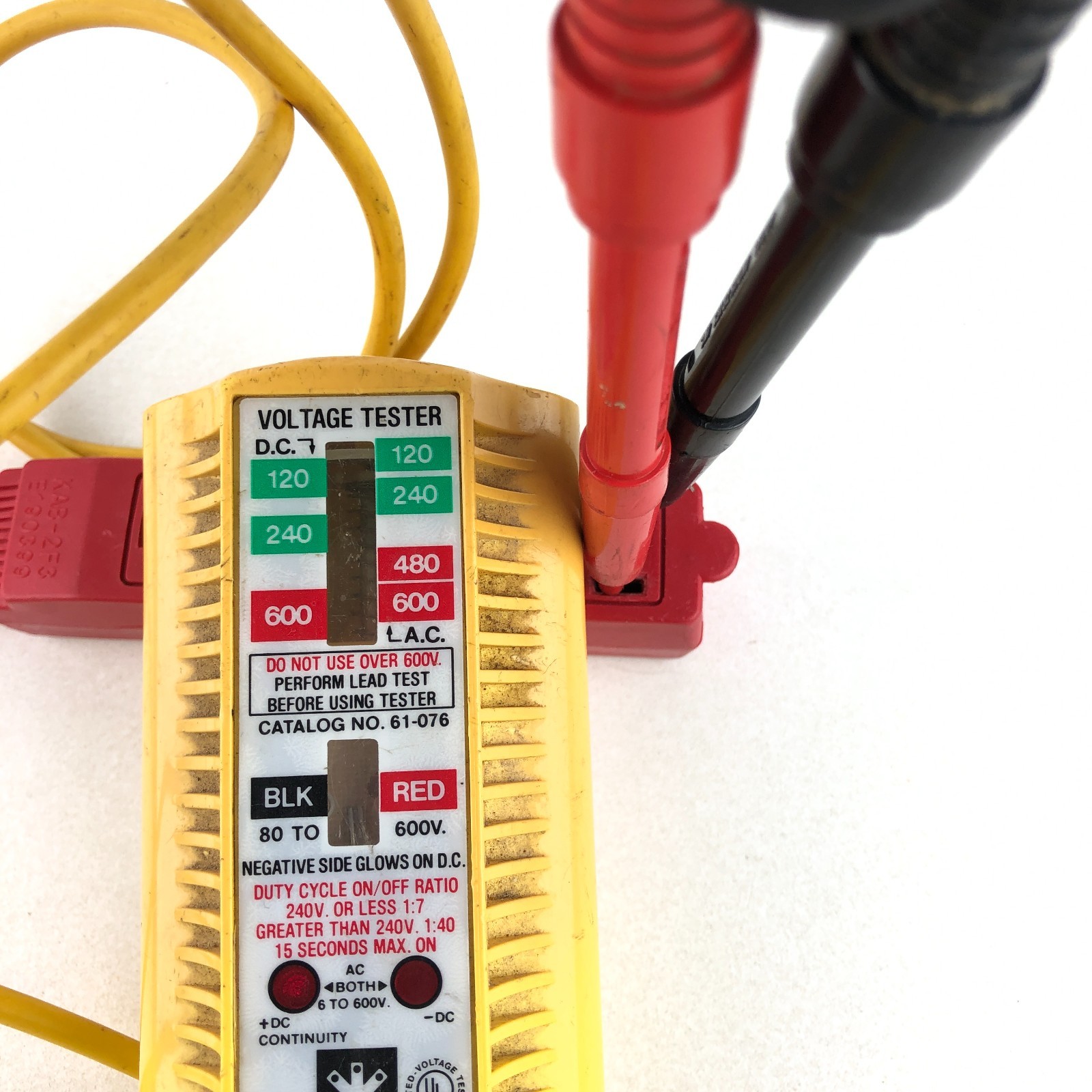 Ideal Vol-Con 61-076 Solenoid Voltage Continuity Tester Used Working Vintage