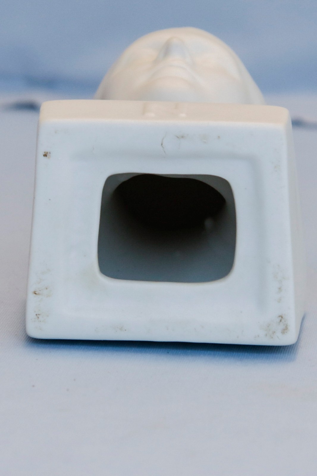 Antique White Bisque Porcelain Napoleon Bonaparte Bust Waterloo France