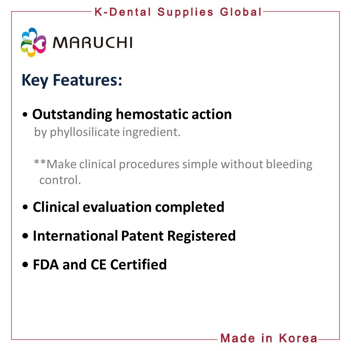 MARUCHI ENDOCEM MTA BioCeramic Premixed Injectable material (1 x 2g syringe)