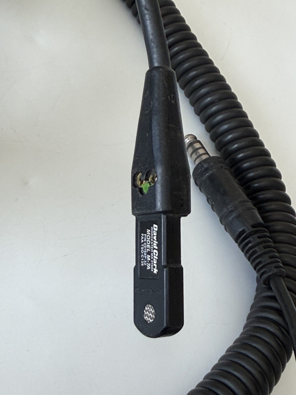 David Clark Aviation Headset Model H10-26 Noise Cancelling Microphone M7A