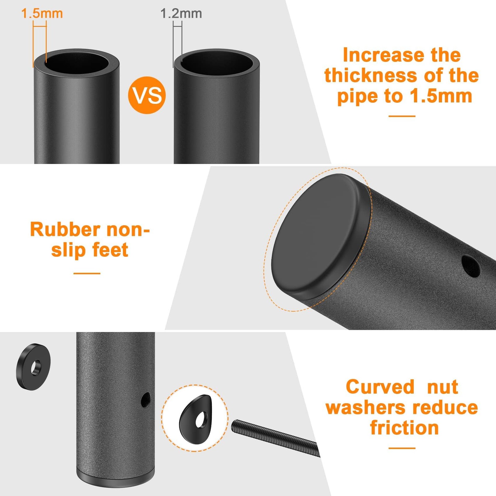 8FT Firewood Rack Outdoor with Fabric Mesh for Storing Logs of Various Size, ...