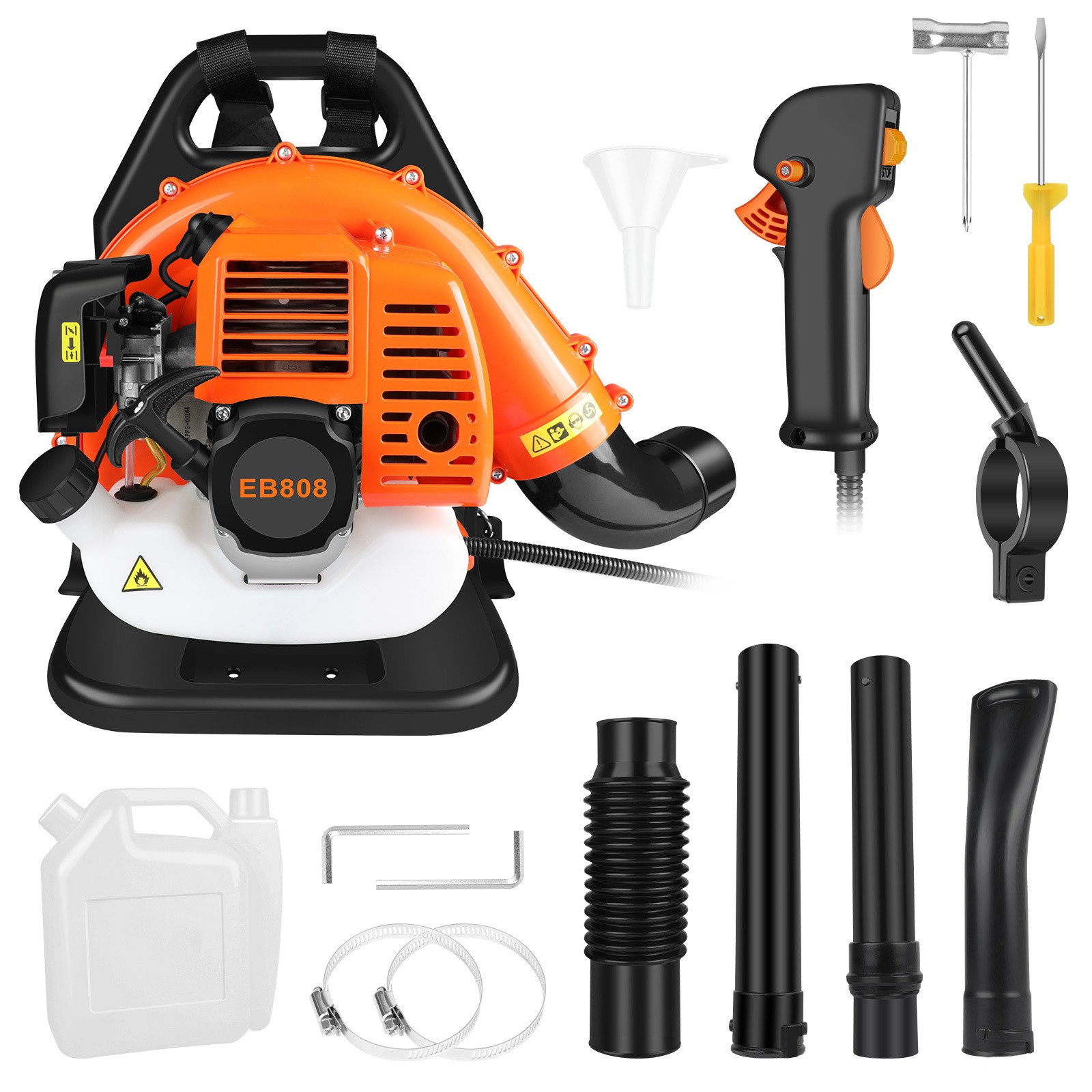 2026 New Upgraded 43CC  2-Stroke 280MPH 3HP Commercial Backpack Gas Leaf Blower