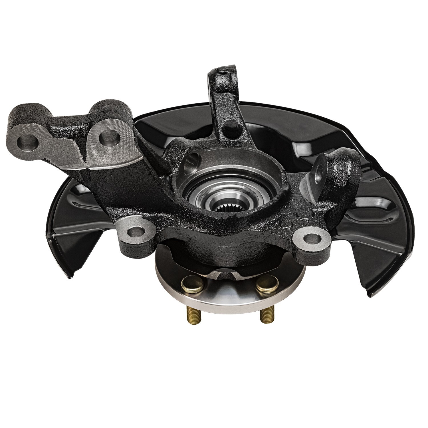 Front Steering Knuckles Rotors Brake Pads Calipers for 2003-2008 Toyota Corolla