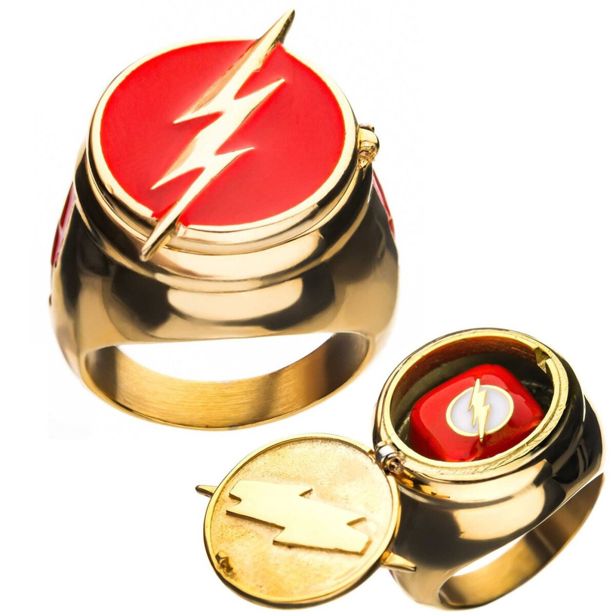 DC The Flash Barry Allen Metal Finger Ring Adjustable Rings
