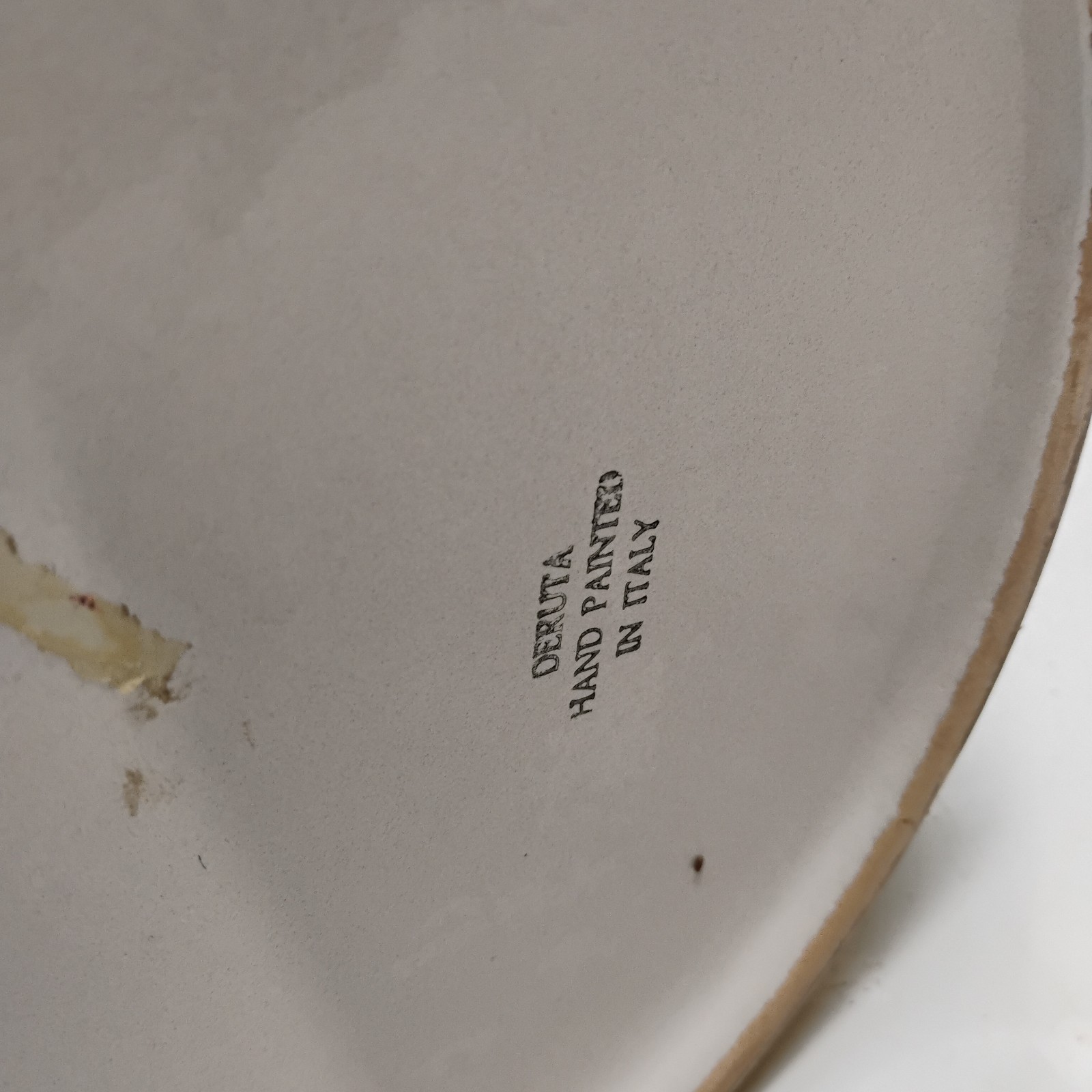 VTG Italian Deruta Pottery Ceramic Hand Painted Cylindrical Umbrella Stand 18X10