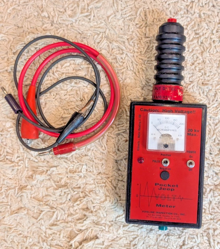 Spy Pipeline Inspection Company Pocket Jeepmeter Kilovolts Volt Meter PJM