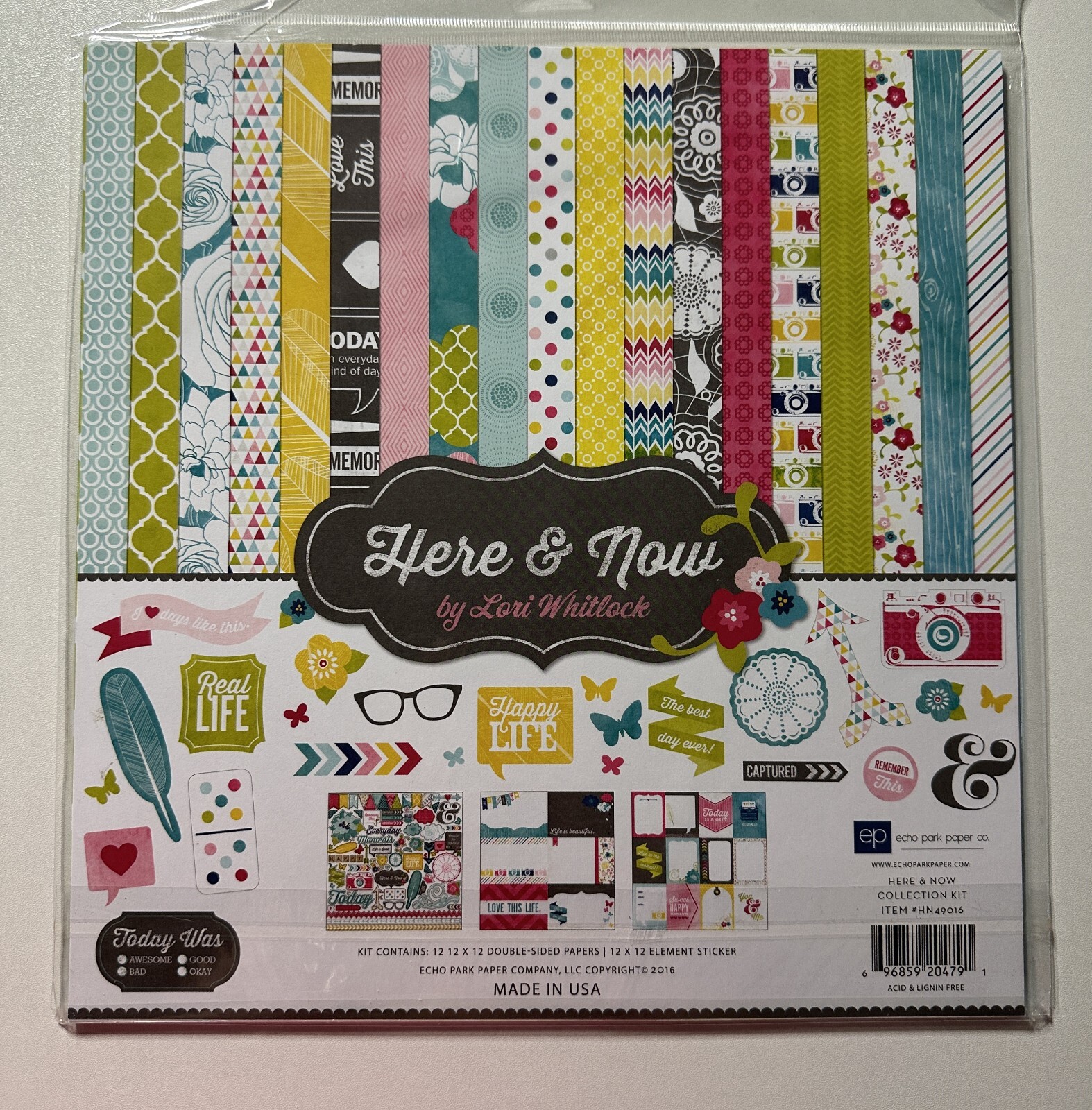 Echo Park 12 x 12 Paper Pack Multiple Variations Available-You Choose