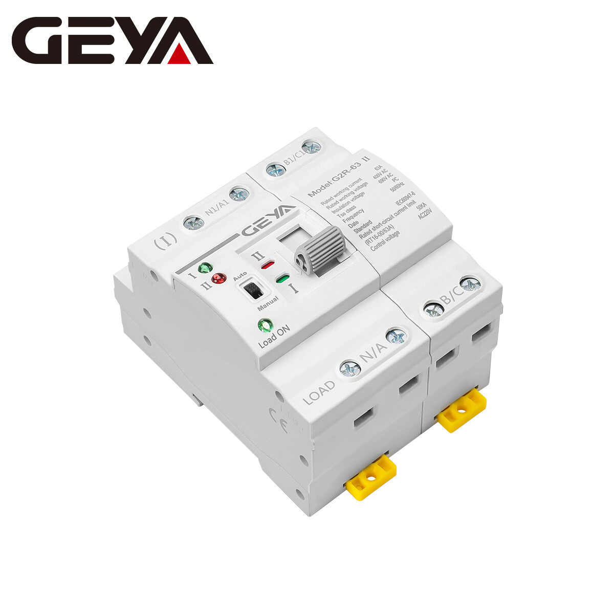 GEYA Mini Dual Power 4P 63A 220V Automatic Transfer Switch For Grid PV Solar