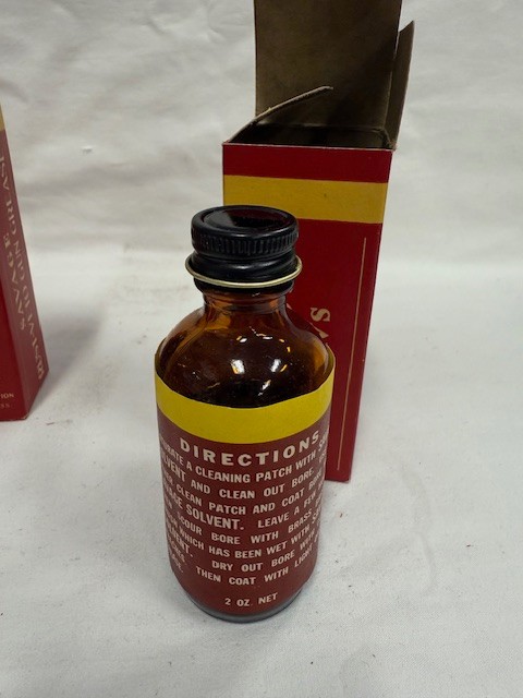 Savage Arms Vintage Gun Cleaning Kit Oil Tin Grease Solvent 3pk