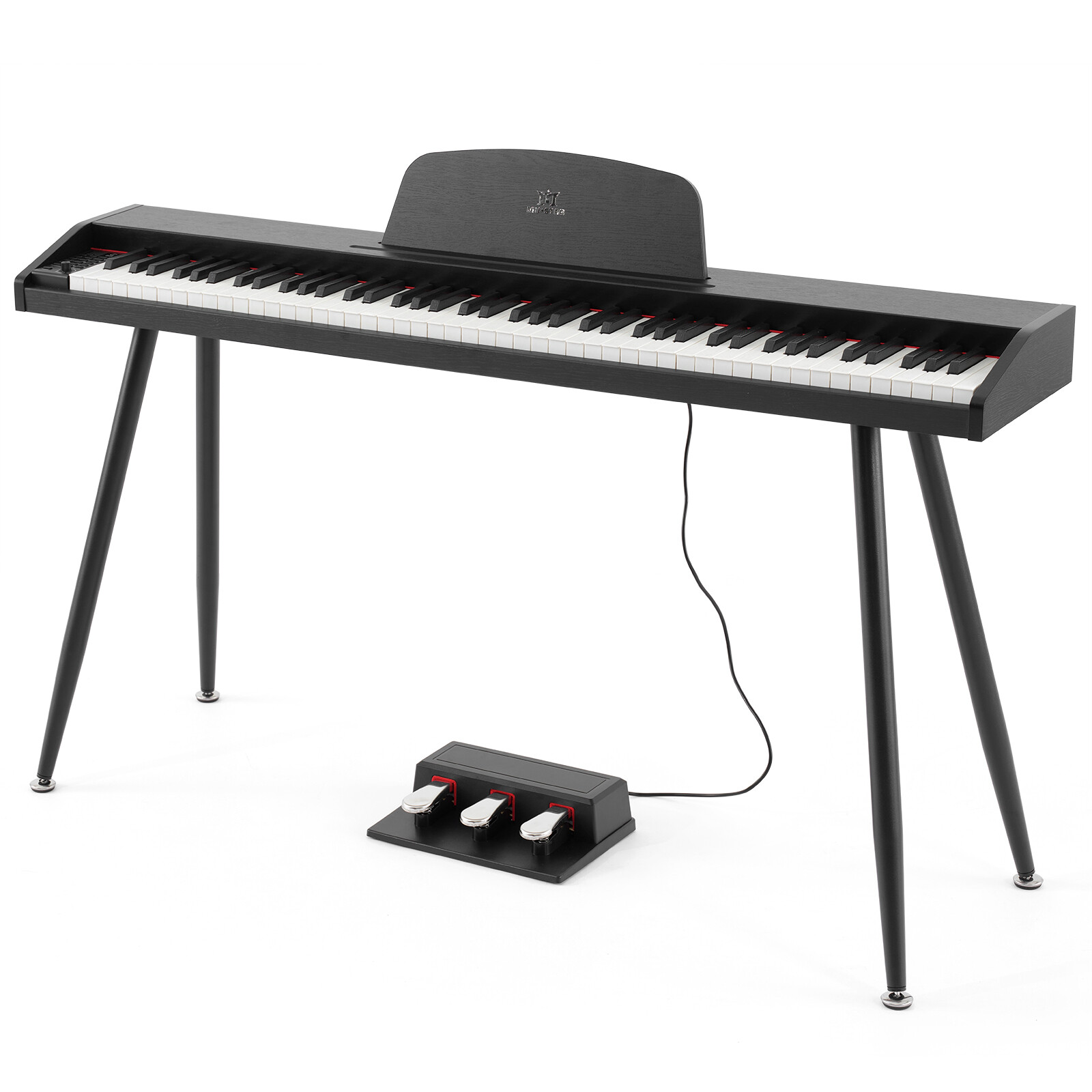 MUSTAR 88-Key Semi Weighted Digital Piano with MIDI, Triple Pedal