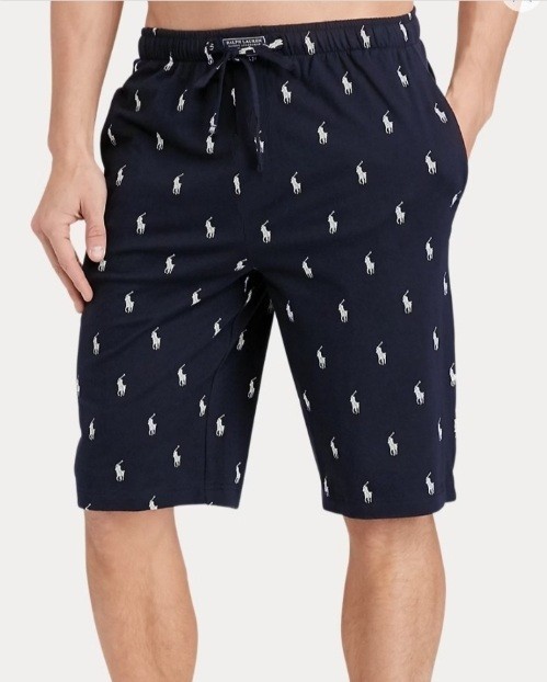 Ralph Lauren Polo Pony Pajama Shorts - Navy Blue - Medium