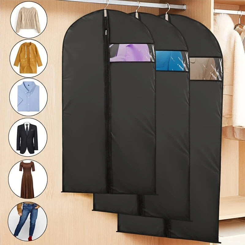 Set of 5 Garment Bag Suit Bag for Storage and Travel 40 Inch Washable Suit Cover
