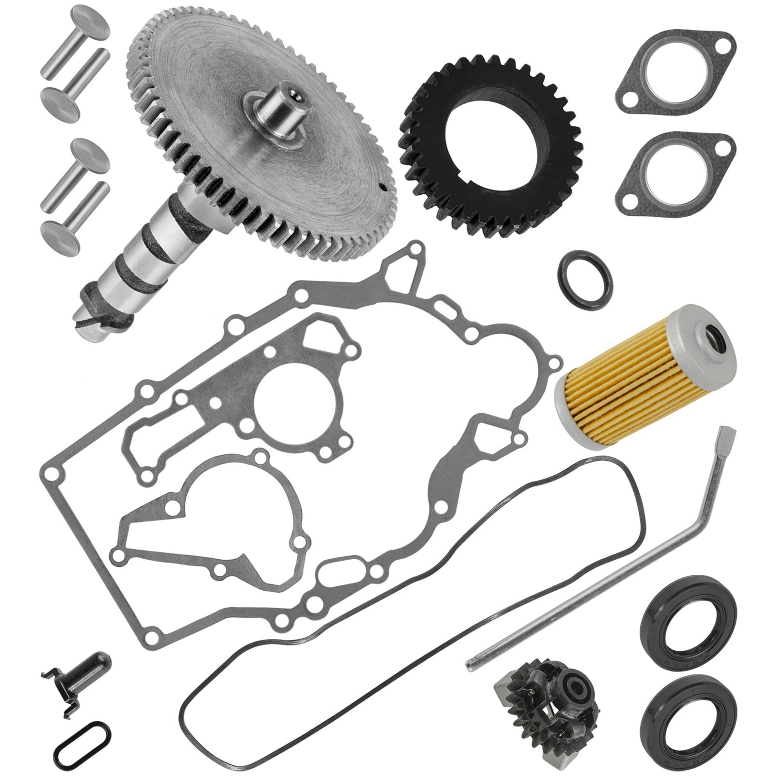 Metal Camshaft & Gasket Kit for John Deere 345 18HP Kawasaki 585cc Mower