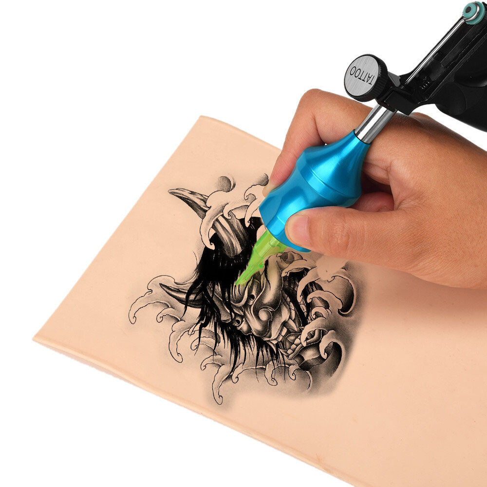 Light Blue 30mm Tattoo Zinc Alloy Cartridge Grip With 78mm Needle Plunger NEW