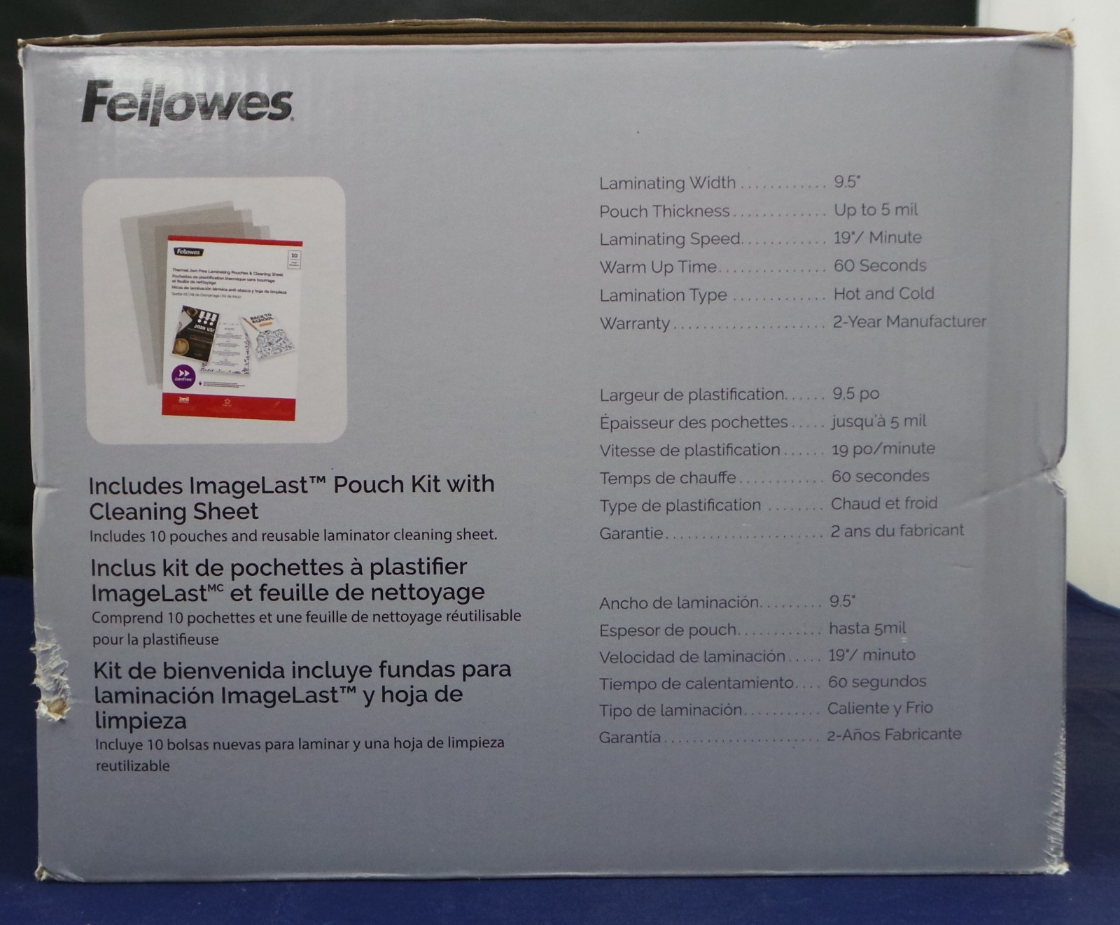 Fellowes Saturn 3 95 Laminating Machine - Black/Silver (5735801) BRAND NEW