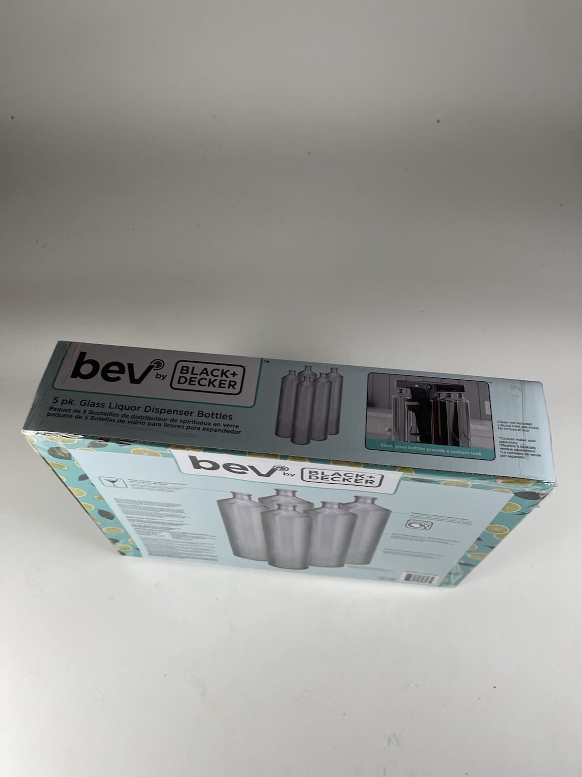 Bev by BLACK+DECKER 5 Pack Glass Cocktail Dispenser Bottles Model BEWB105