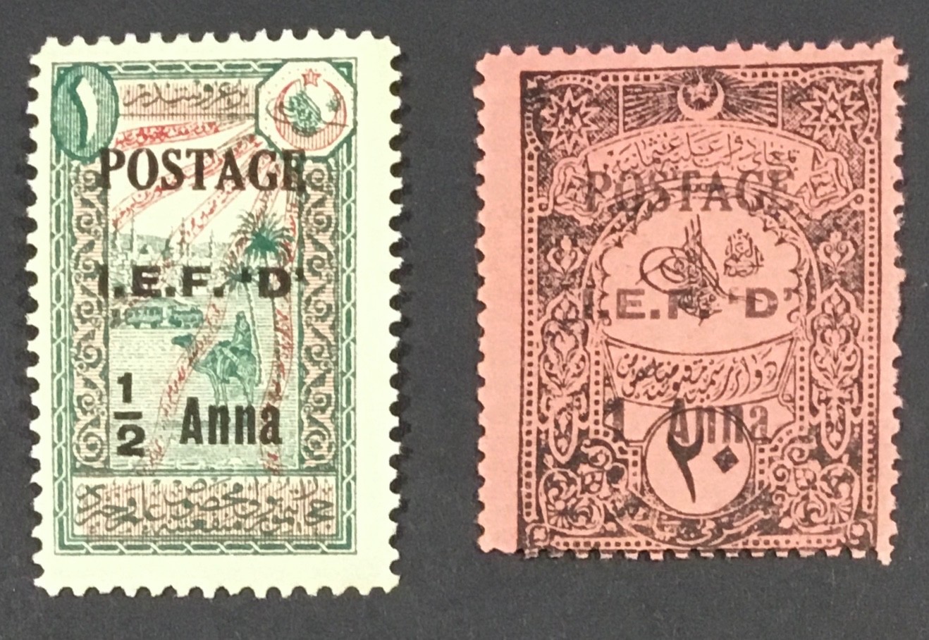 IRAQ 1918–19 BRITISH OCCUPATION MESOPOTAMIA – I.E.F. MOSUL Overprints MNH