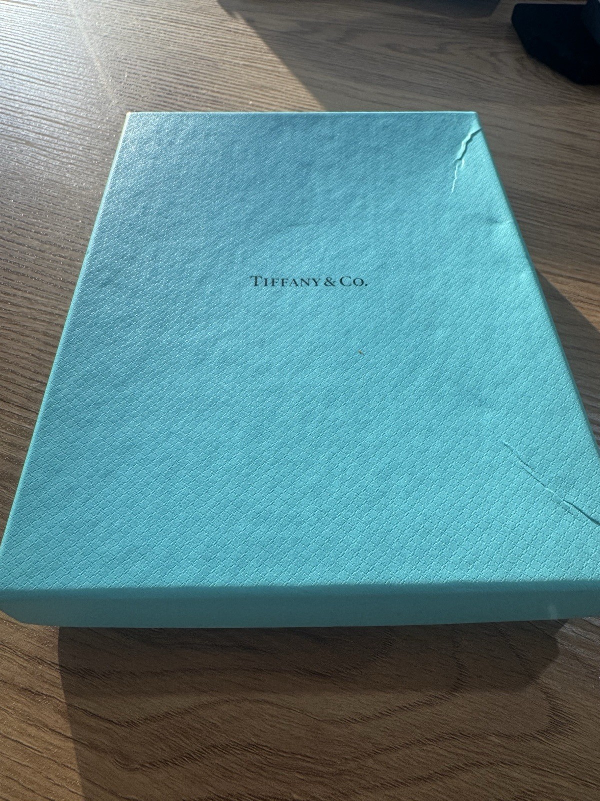 Tiffany TIFFANY & Co. Card case Passport Case Black Leather