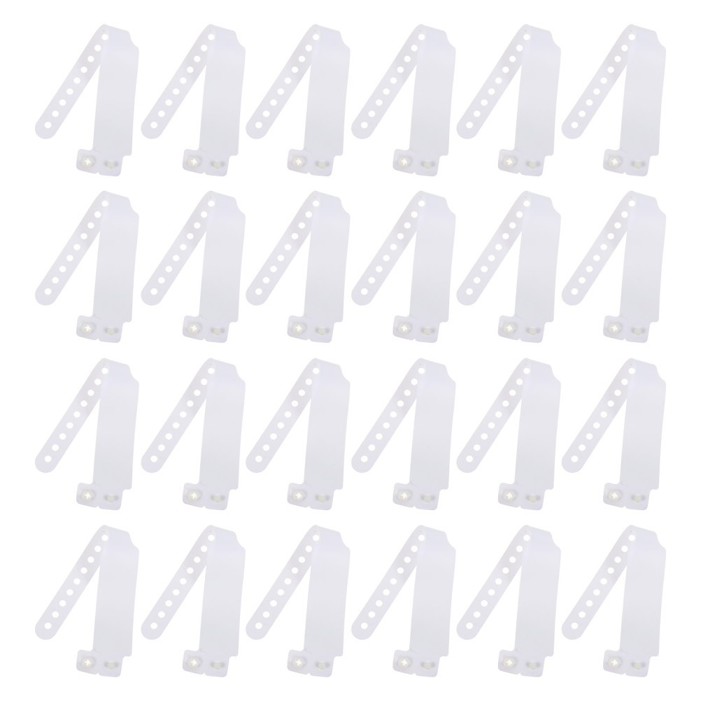100 Pcs PVC Disposable Patient Id Wristbands Medical Identification Bands