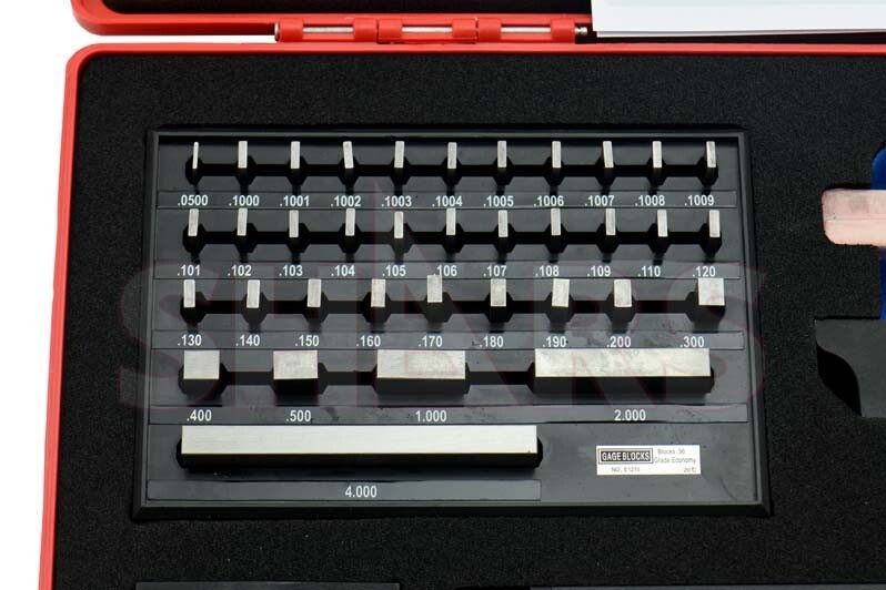 SHARS 0 TO 6" BORE GAGE BLOCK KIT CALIBRATION MASTER NEW R