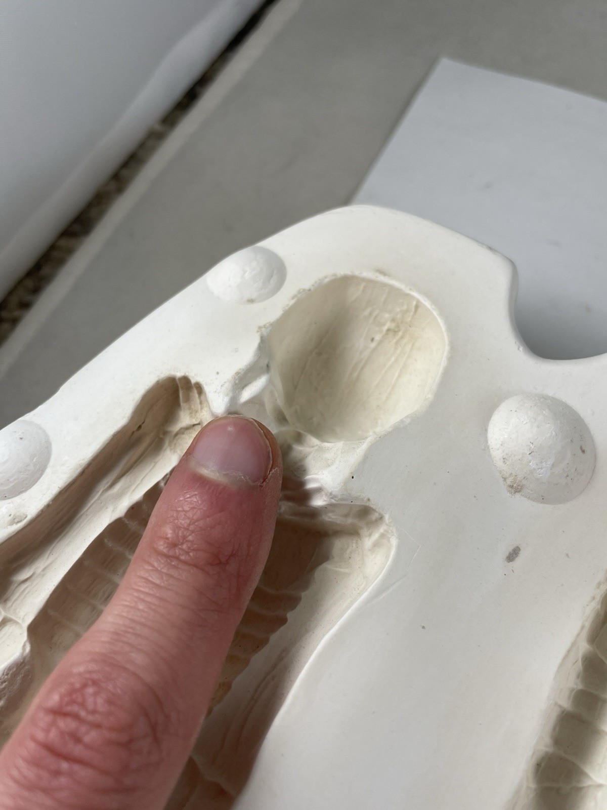 Nowell’s Inc Ceramic Casting Mold Skeleton & Mummy Figurine #NM-1797 Halloween